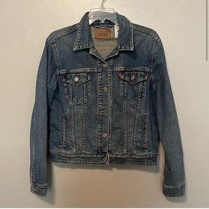 Levi Strauss & Co Womens Medium Wash Denim Jean Jacket Size Large Mid 80-Present